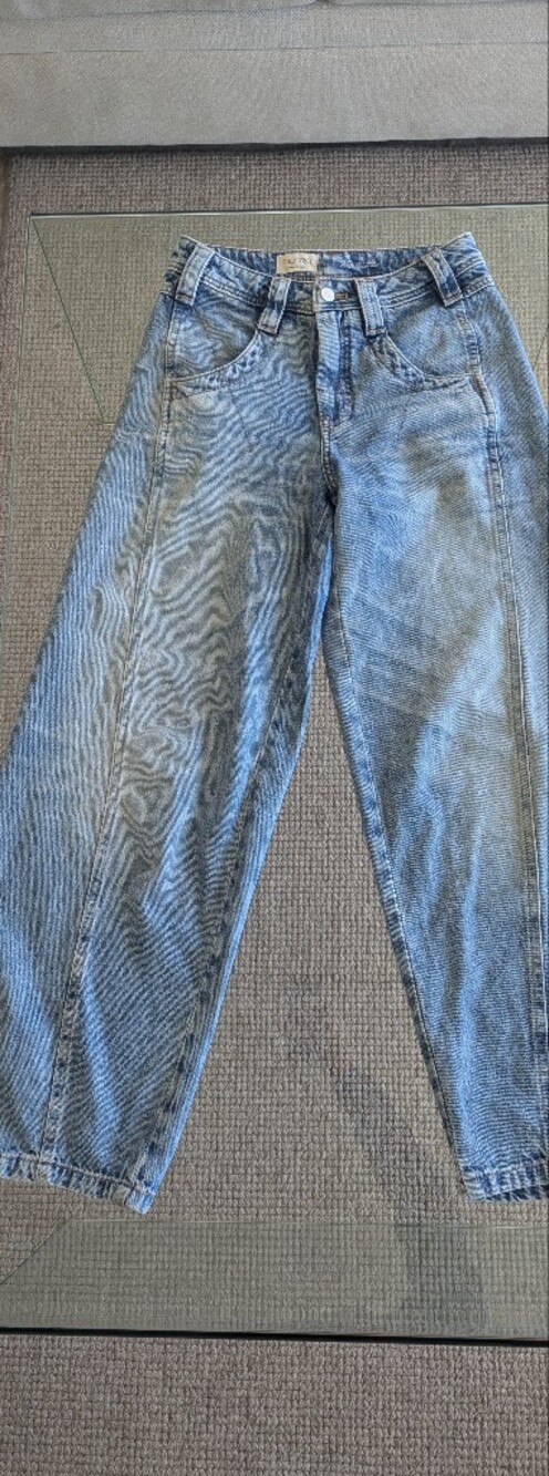 Pilcro Barrel Leg Blue Jeans